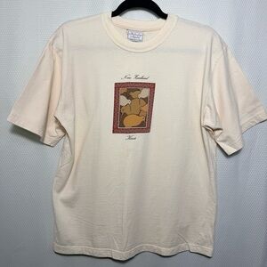 New Zealand Kiwis Graphic Tee - Cream Cotton Shirt